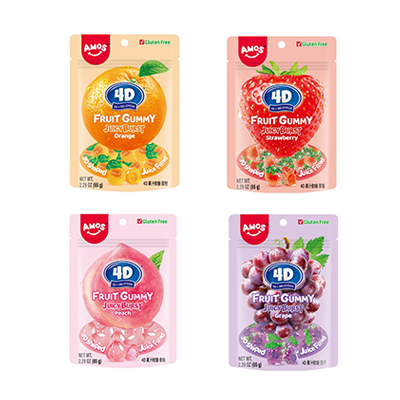 AMOS阿麥斯 4D水果爆汁軟糖 (一套4包)