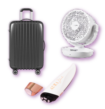 家電、美容儀及行李箱等人氣禮品大放送